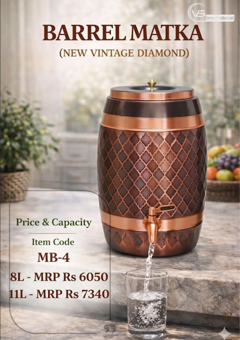 Barrel Matka (New Vintage Diamond)