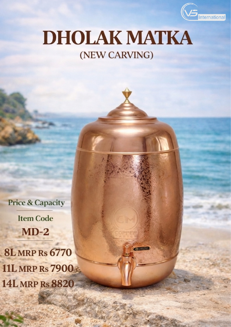 Dholak Matka (New Carving)