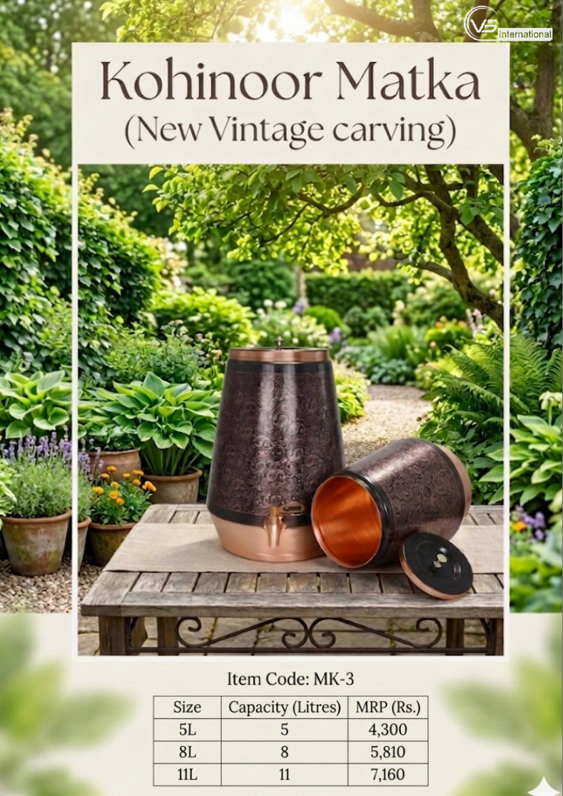 Kohinoor Matka (New Vintage Carving)