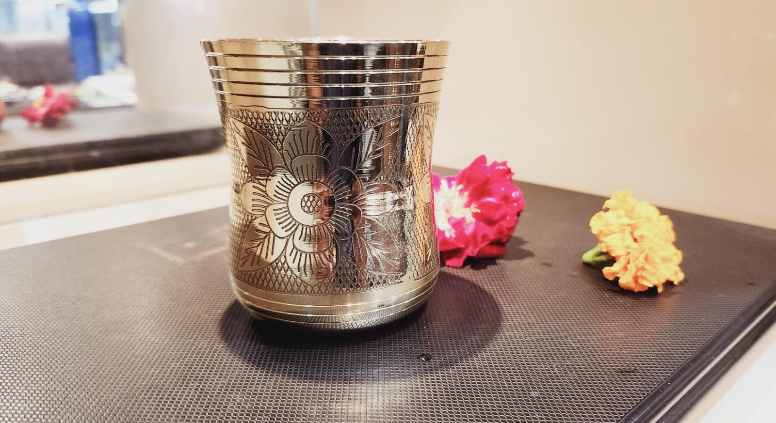 Stainless Steel Engraved Glass