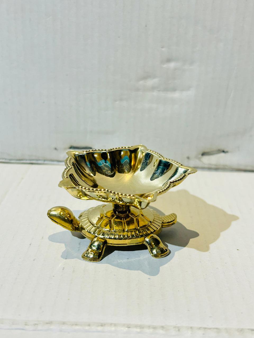 Brass Turtle Diya